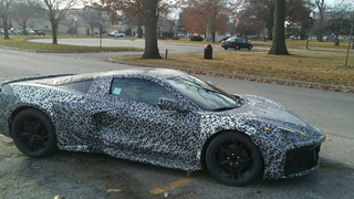 Mid-Engine Corvette Mule Spotted On Michigan Streets